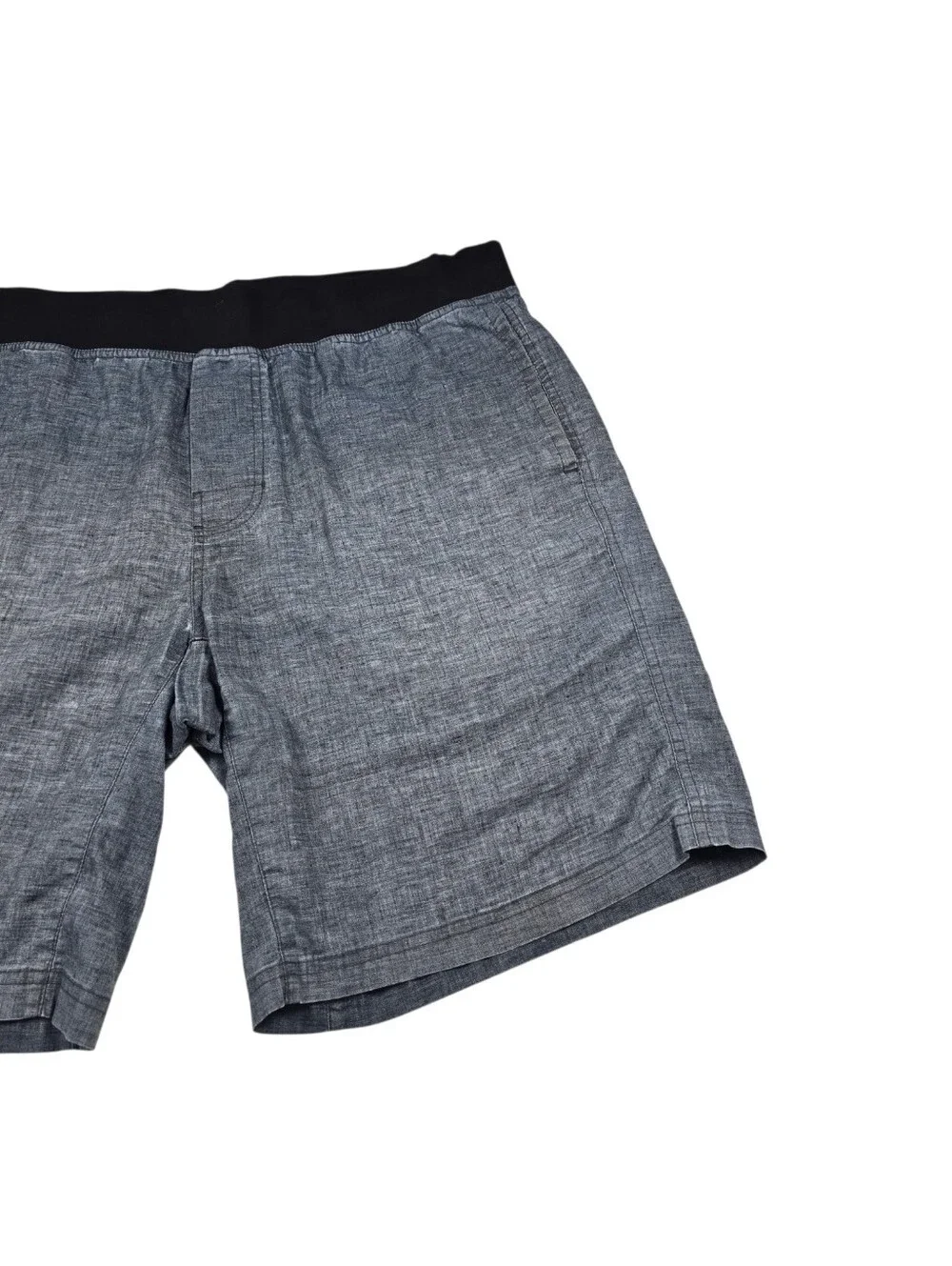PrAna Vaha Black/Gray Hemp Blend Casual Elastic Waist 10